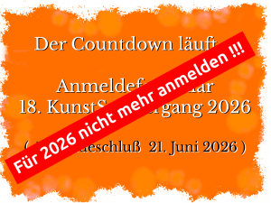 Liebe Kunstschaffende aufgepasst: